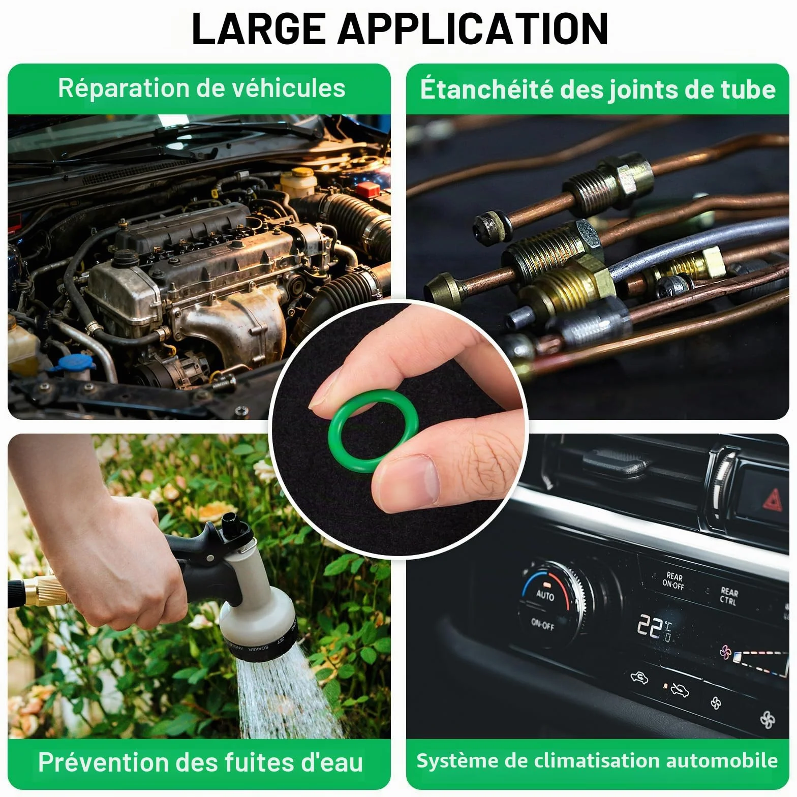 Kit Joints Toriques 270 Pièces 18 Tailles Hydraulique Climatisation Étanchéité Raccords Arrosage