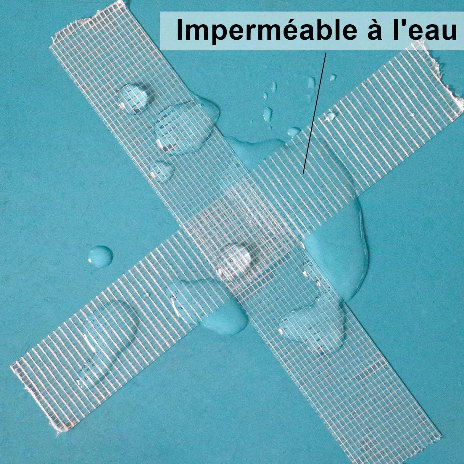 BOMEI PACK Clair Heavy Duty Ruban adhésif duct imperméable résistant sans résidu 25mm x 50m