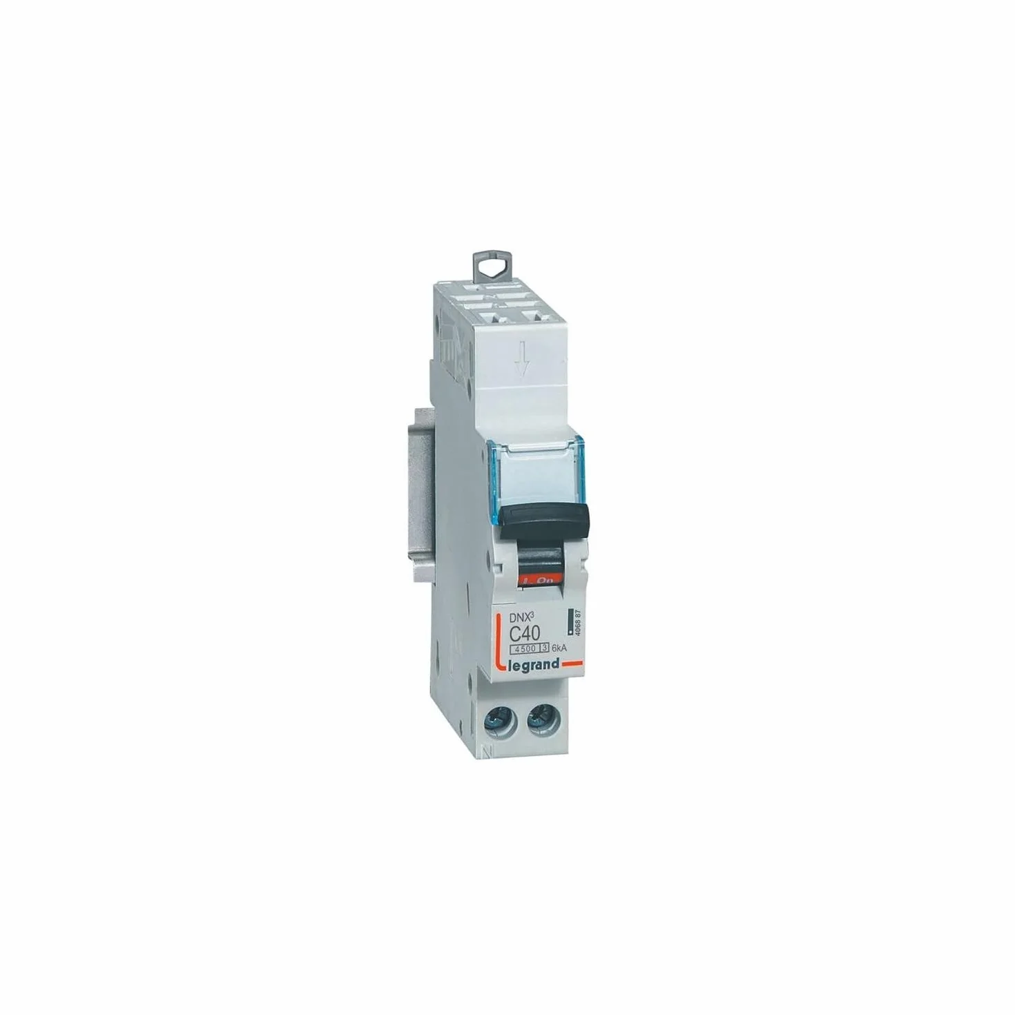 Legrand Disjoncteur DX3 40A unipolaire neutre courbe C 4,5/6kA 1 module
