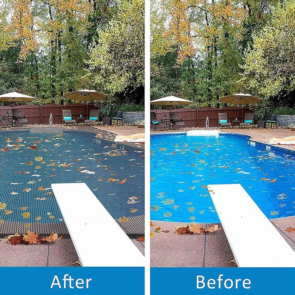Filet de piscine à mailles fines 4 m x 6 m polyéthylène tissé protection hiver
