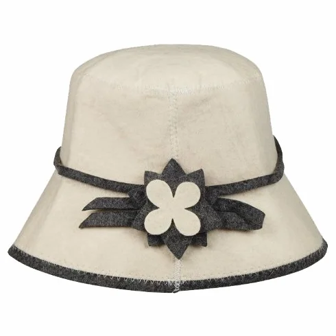 Chapeau de sauna en feutre pour femme capuchon bonnet
