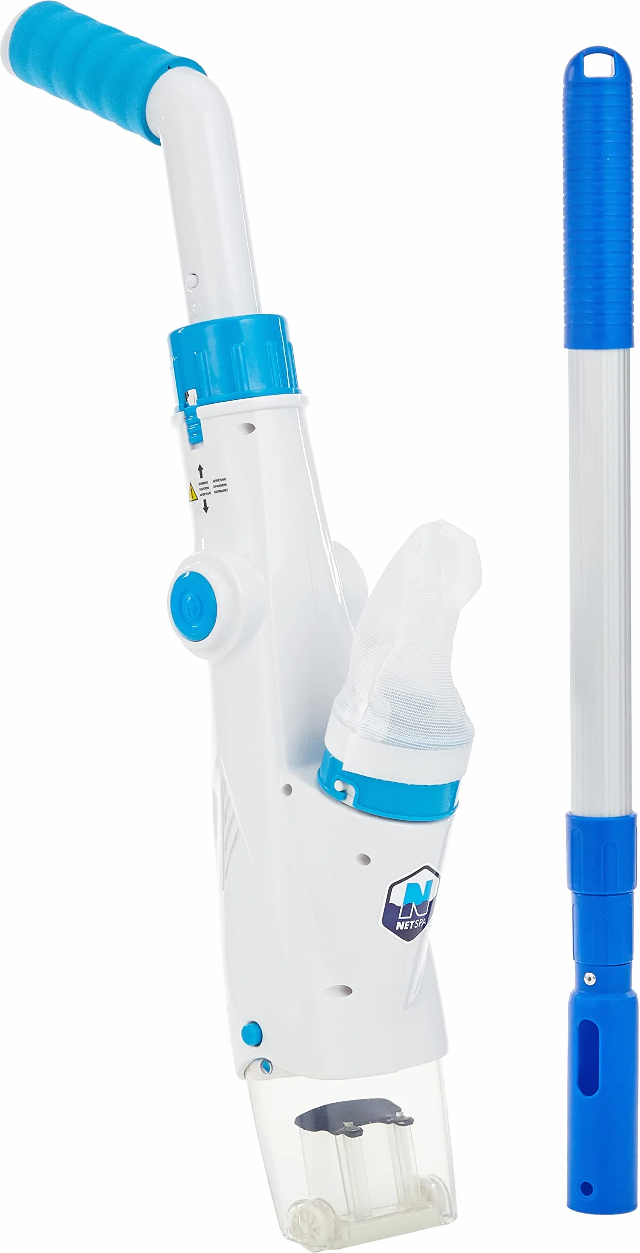Netspa SP-CLEANER-15 Aspirateur Sans Fil Piscine Hors Sol Spa Gonflable avec 8 Batteries Rechargeables