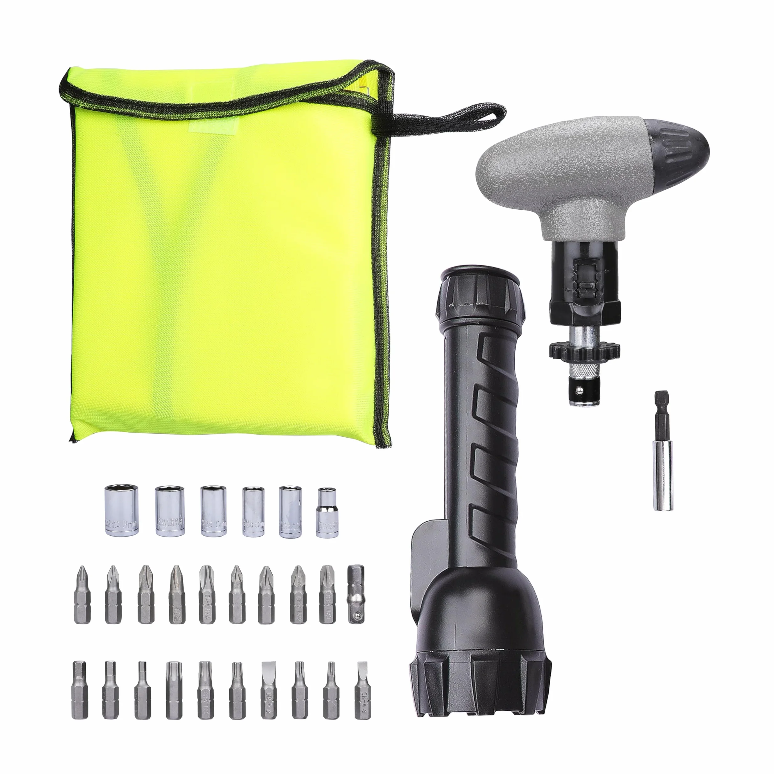 BLACK+DECKER A7224 Kit de SOS Torche Gilet Accessoires 35 pièces Gris