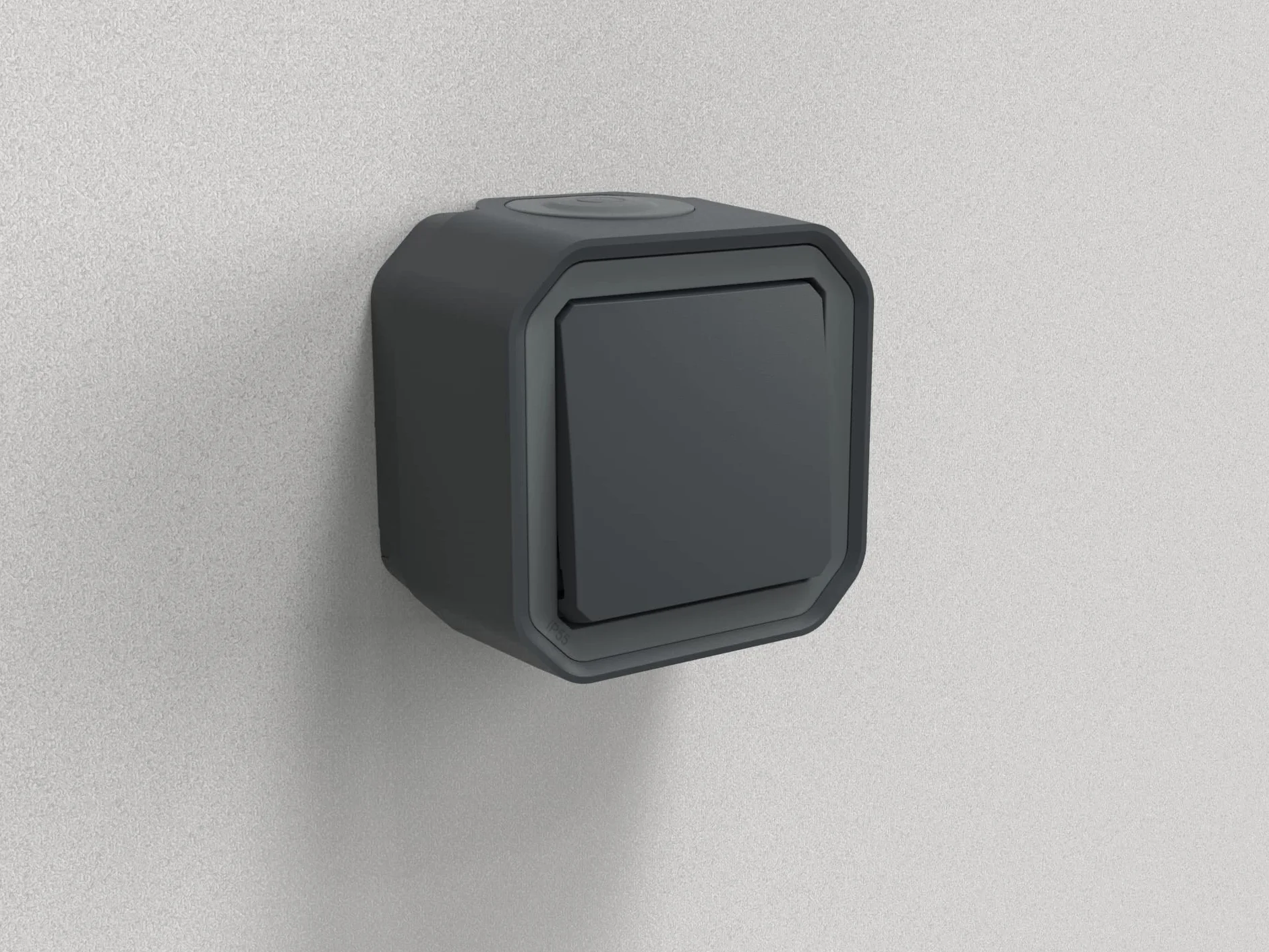 Legrand Plexo Interrupteur étanche 10AX 250V IP55 IK08 Anthracite