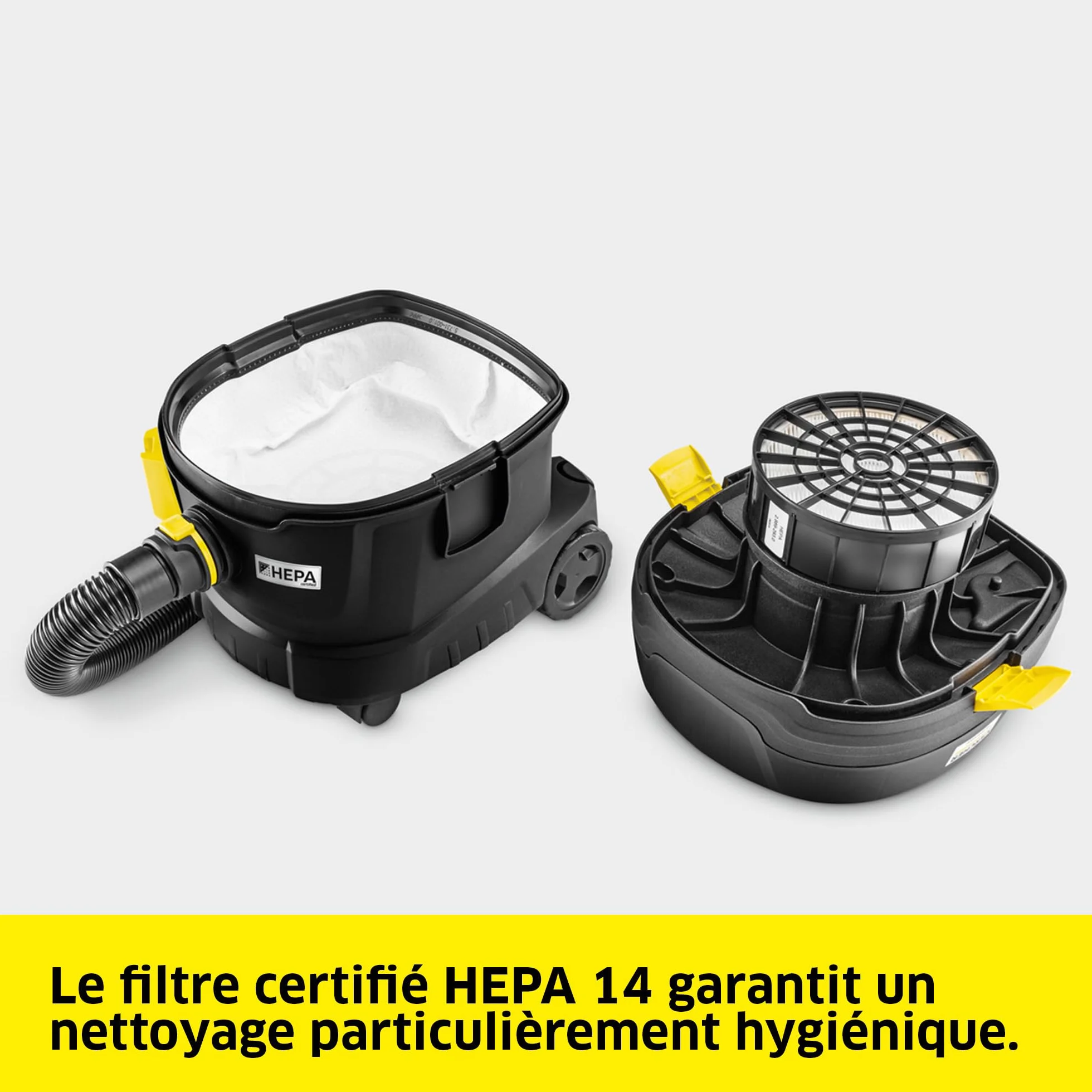 KÄRCHER aspirateur T 11/1 Classic HEPA 14 850 W 11 l 61 dB(A) 4,2 kg 7,5 m
