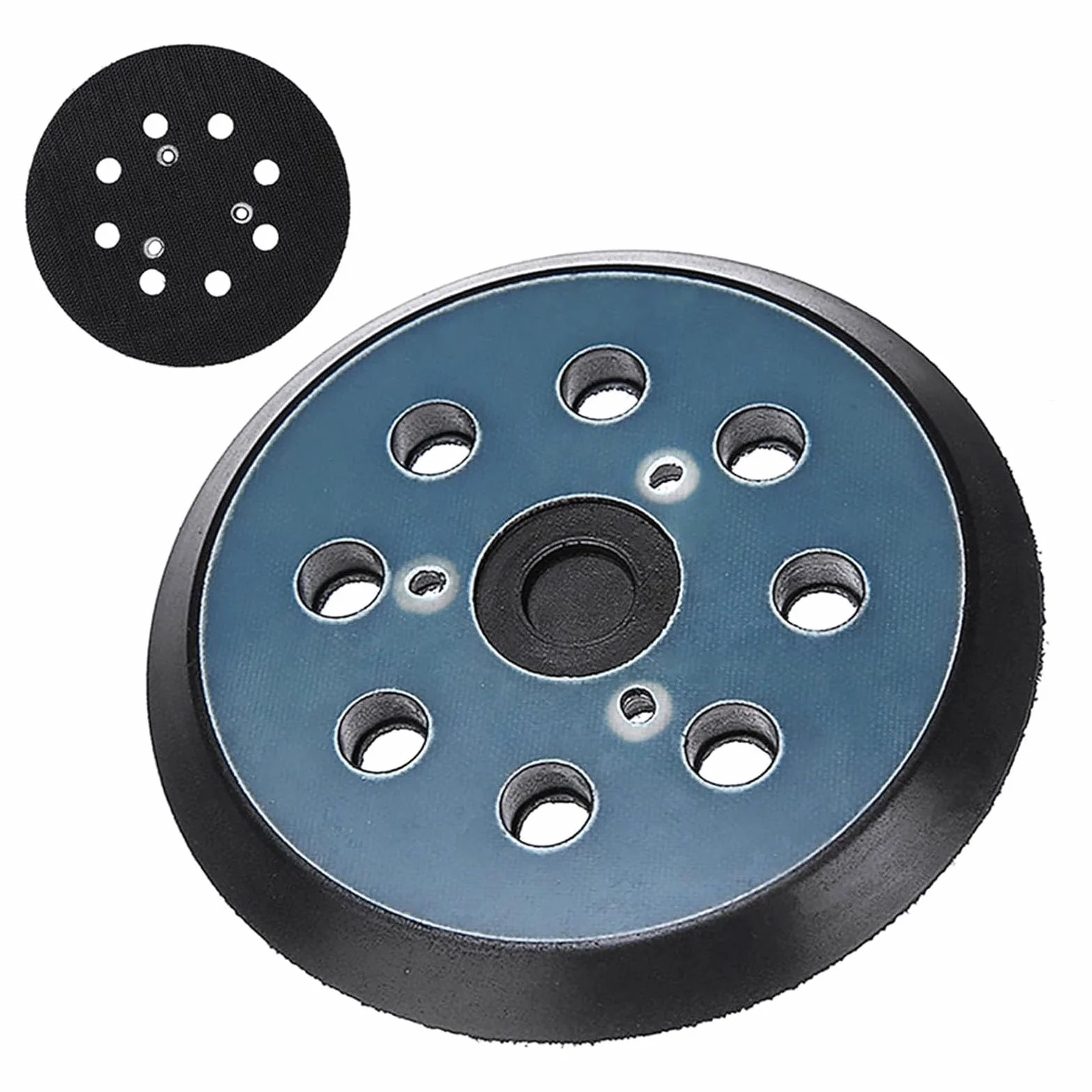 Makita 125mm Plateau Ponceuse 8 trous BO 5010 5030 5031 5041 DeWalt DW420 DW421 Porter Cable 390 382 343 2Pcs