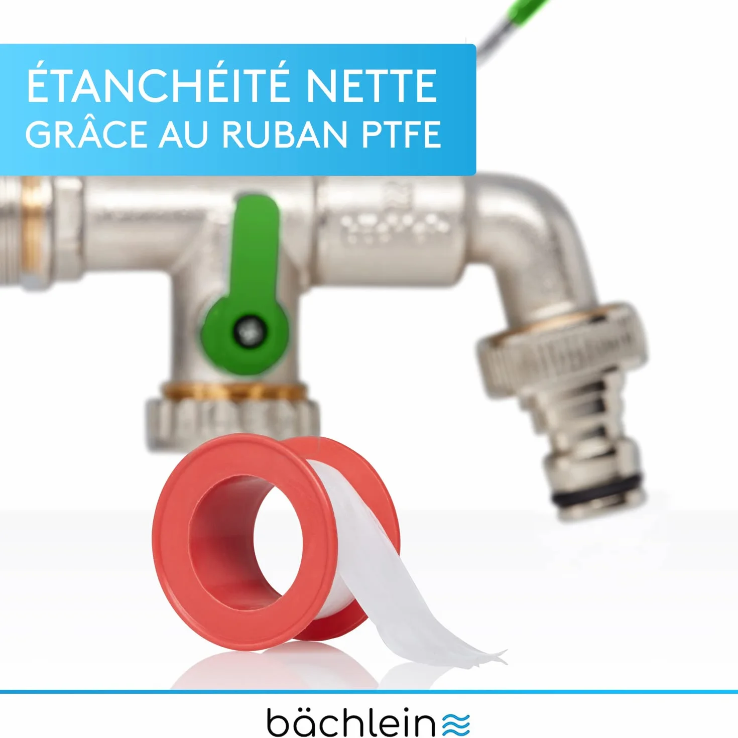 Bächlein Robinet Universel Double Jardin 2 Raccordements Tuyau Boisseau Sphérique 1/2 3/4 Pouces Sortie Extérieur