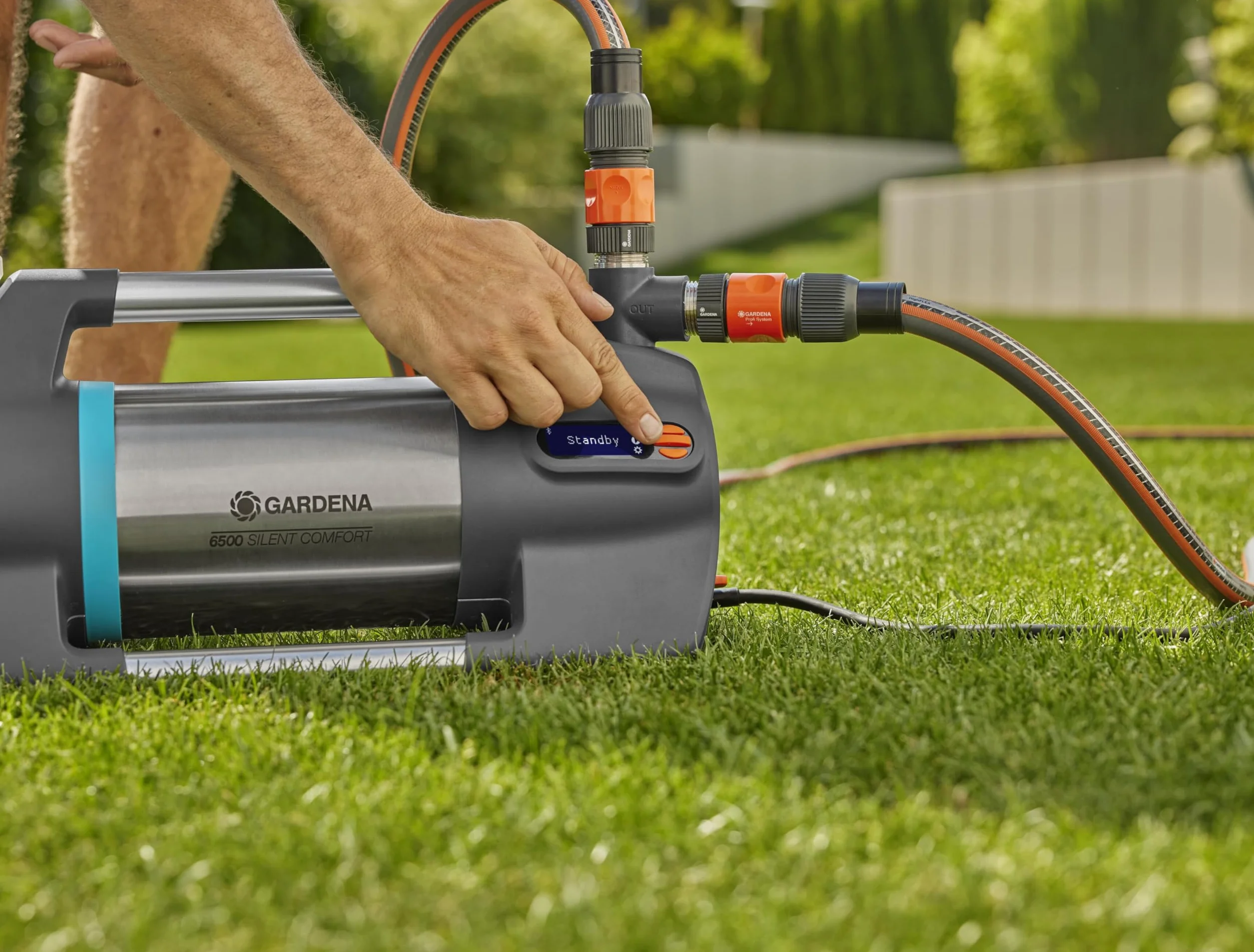 Gardena Pompe de jardin 6500 SilentComfort 6500 l/h acier inoxydable