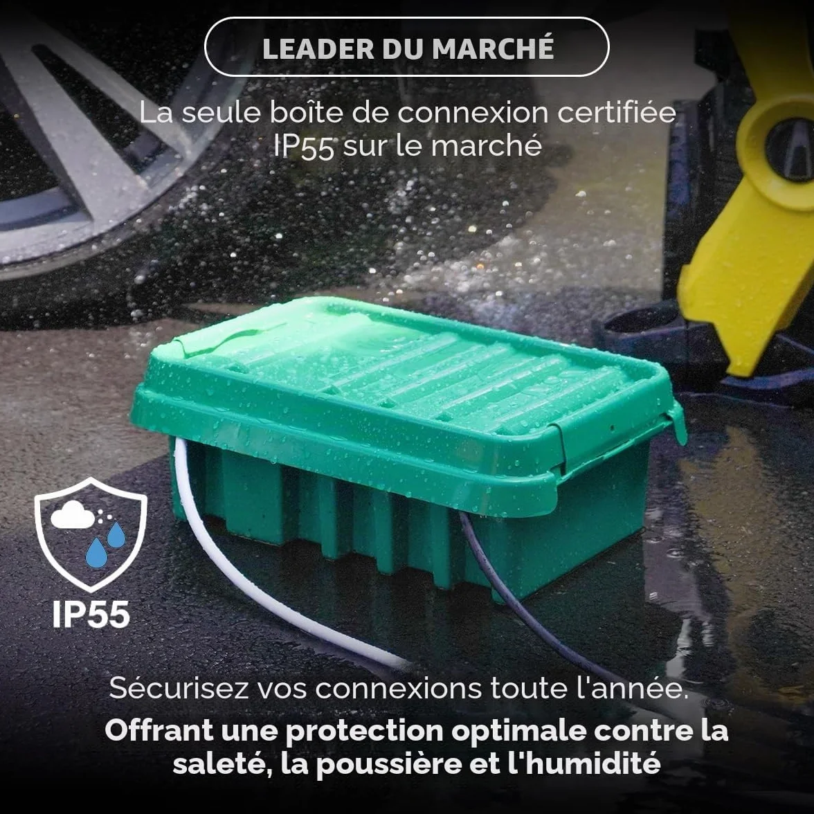 DRiBOX Boîte de connexion électrique extérieure étanche IP55 25,5 x 14,1 x 10,2cm