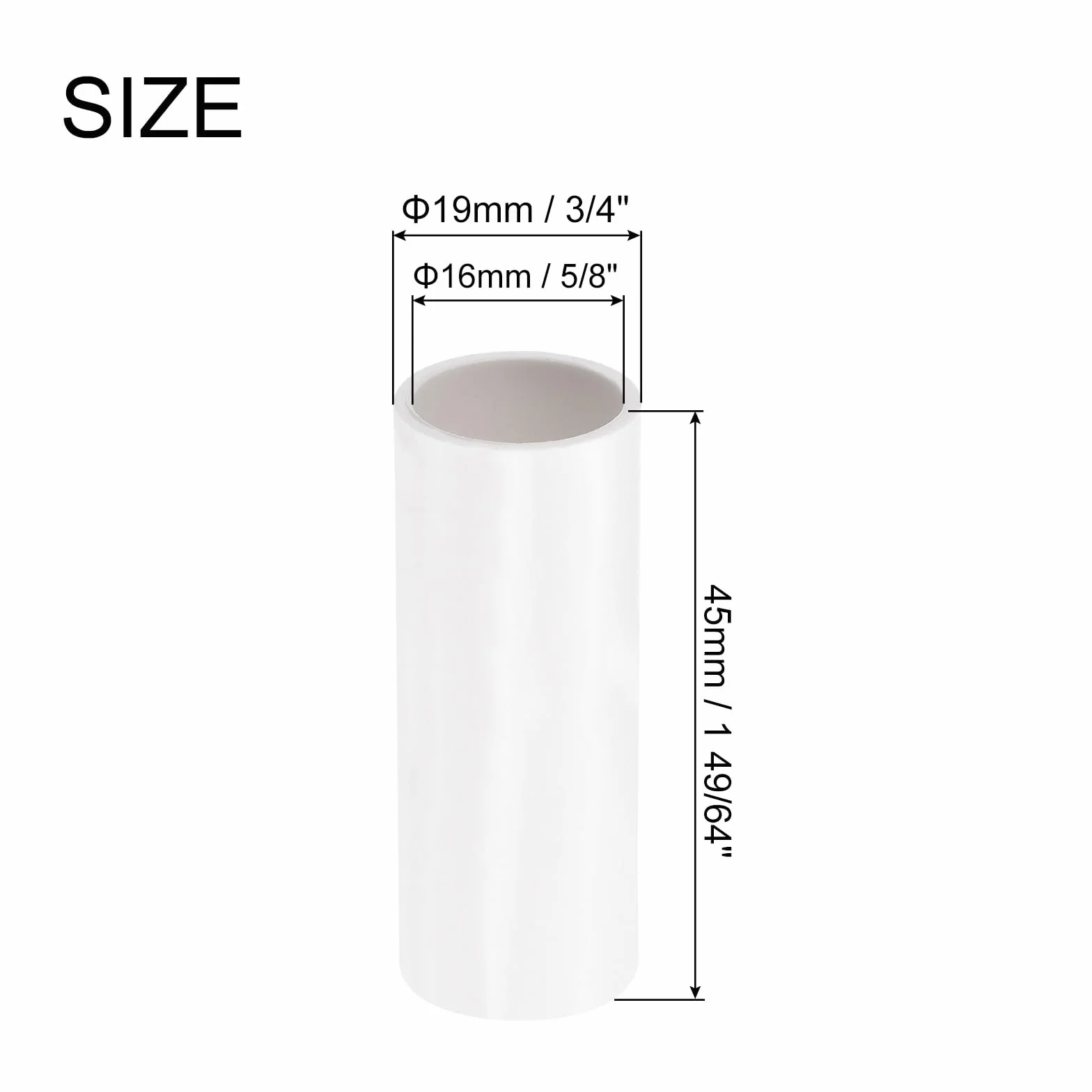 Raccord Droit Conduit PVC 16 mm Blanc Lot de 50 pour Tuyau Électrique