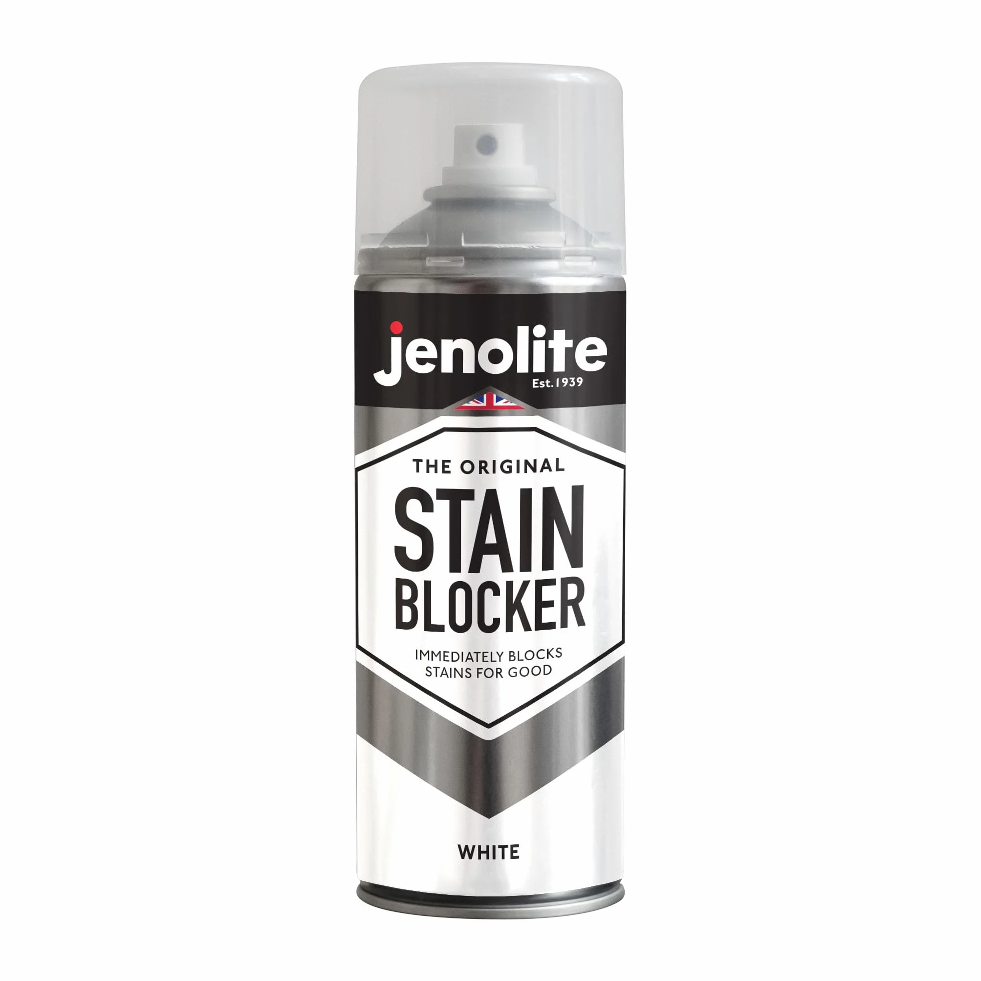 JENOLITE Apprêt Anti-Taches en Spray Blanc 400ml Bloque les taches Sous-couche peinture murs plafonds