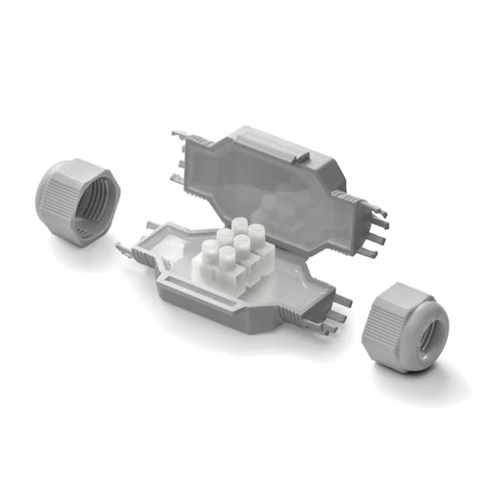 Boite étanche FRED forme L 3 câbles 2,5 mm²