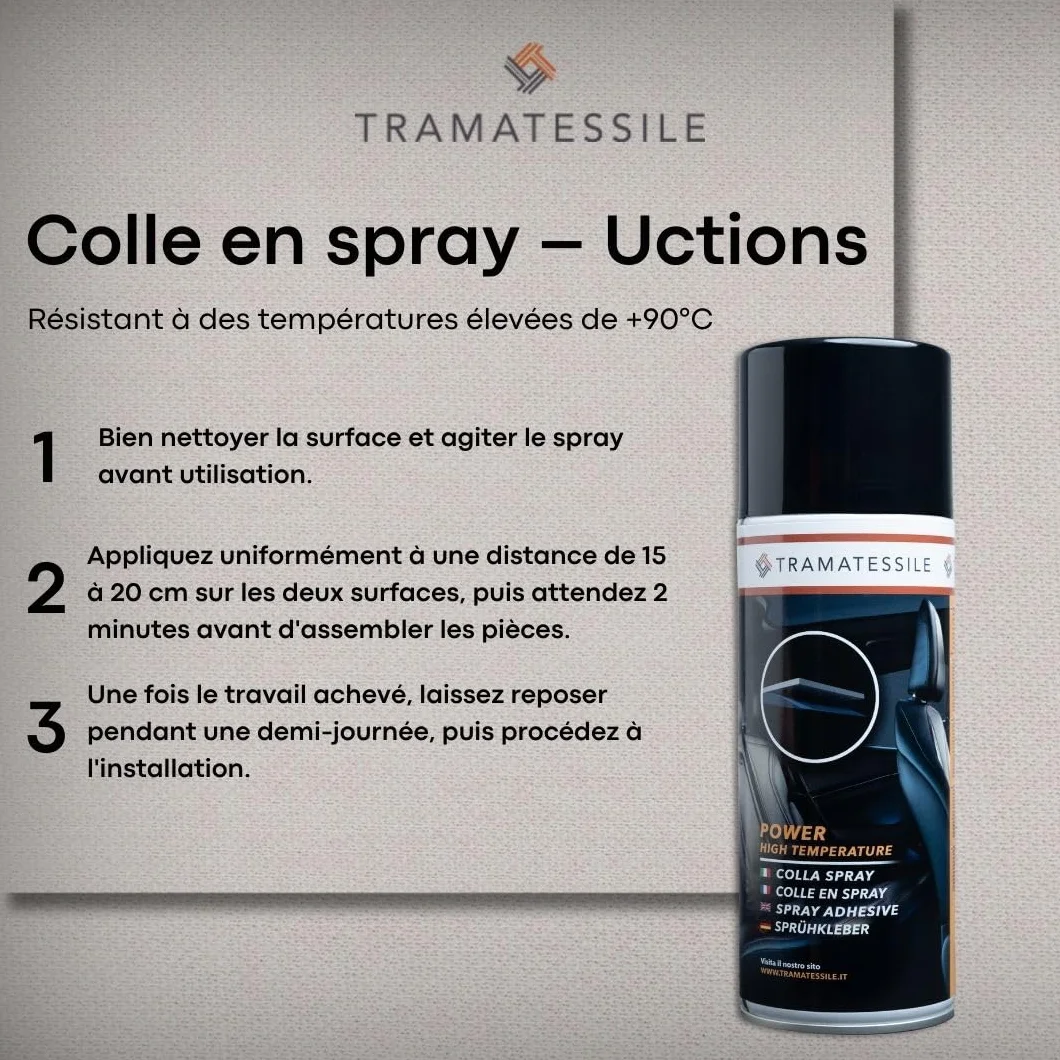 Kit Reparation Ciel de Toit Voiture avec Colle pour Tissu - Modele nid d'abeille - Personnalisez Couleur Taille Colle